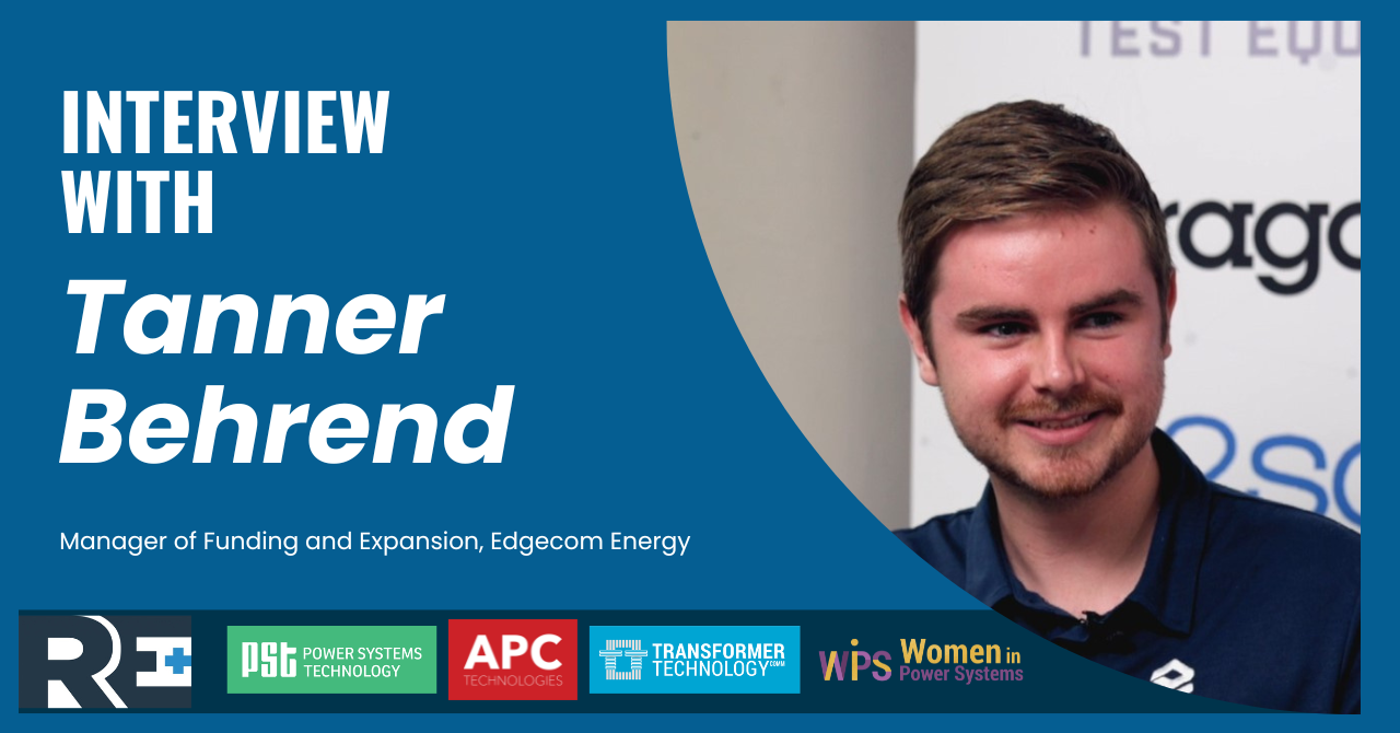 Tanner Behrend, Manager of Funding and Expansion, Edgecom Energy