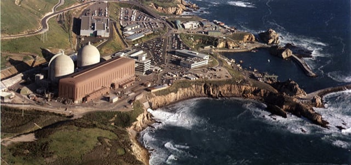 Diablo Canyon and a Power Plant on it's shore