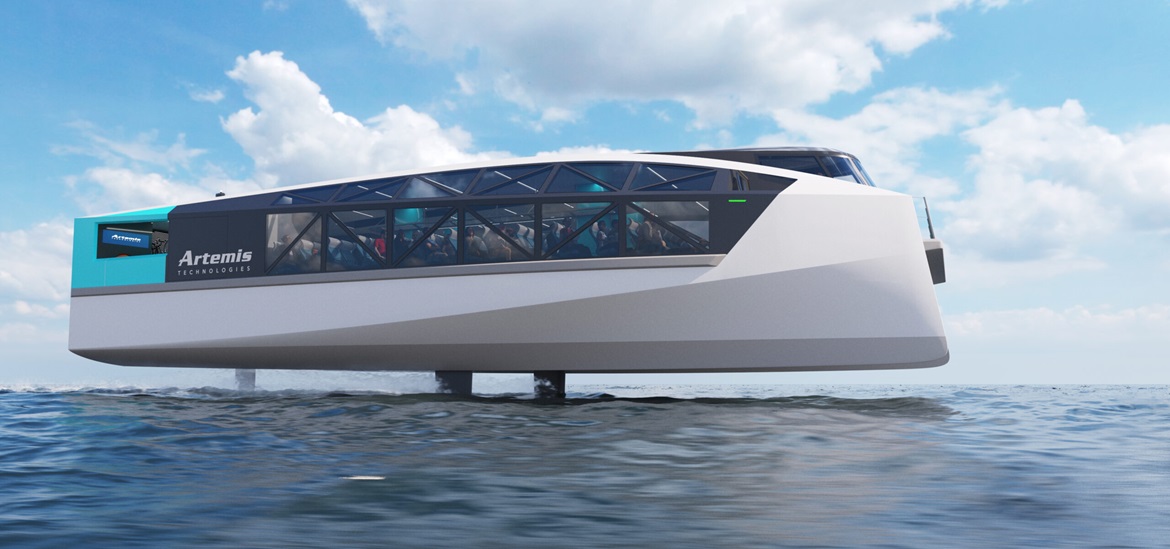 World's First Electric Foiling Ferry to Use Surplus Green Energy