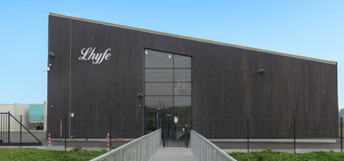exterior of Lhyfe production building 