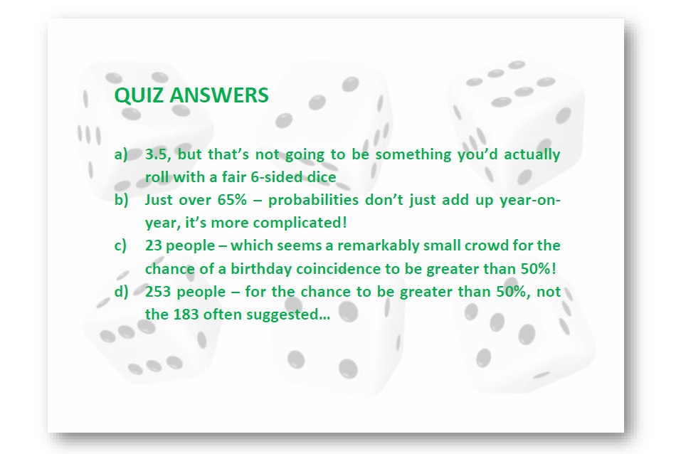 Quiz answers 950