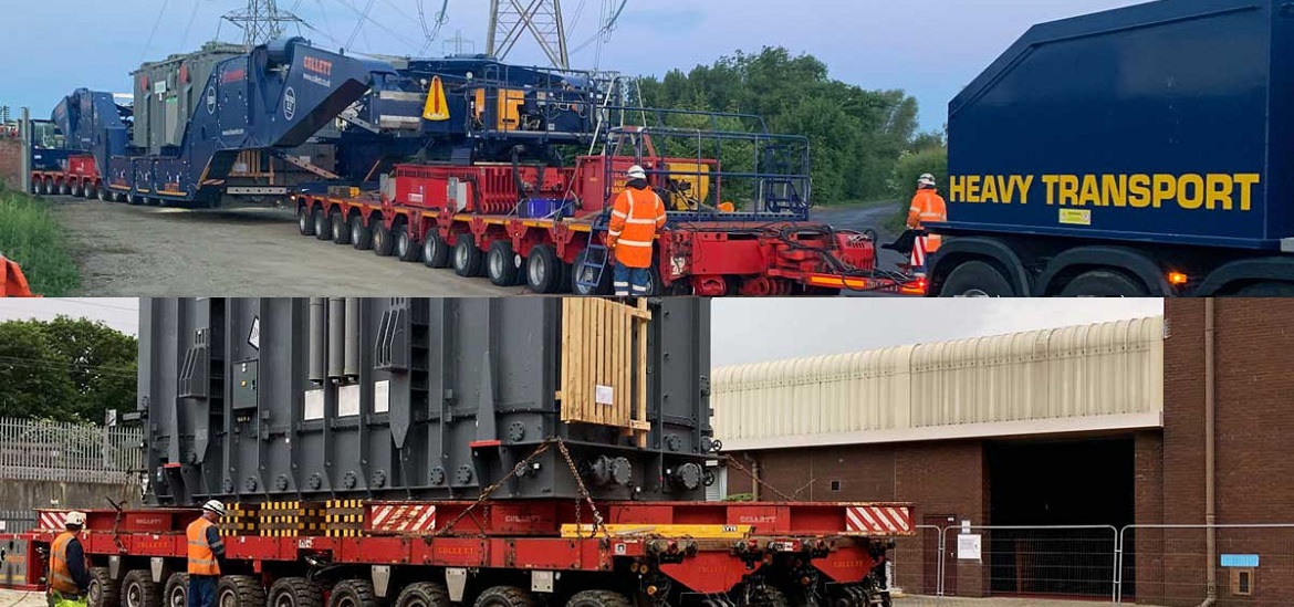 Two 335-ton transformers arrive to Sellindge Substation in Kent