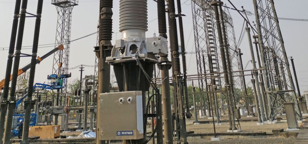 Pfiffner and Klovertel complete installation of 500 kV DC Voltage Divider at New Delhi substation