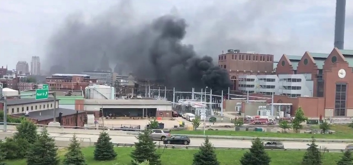 Fire breaks out in transformer at Providence power plant