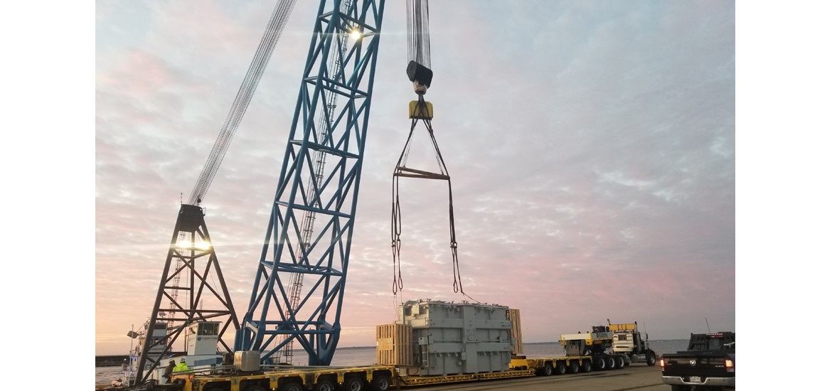 211-ton transformer successfully moved to Newport News substation transformer technology