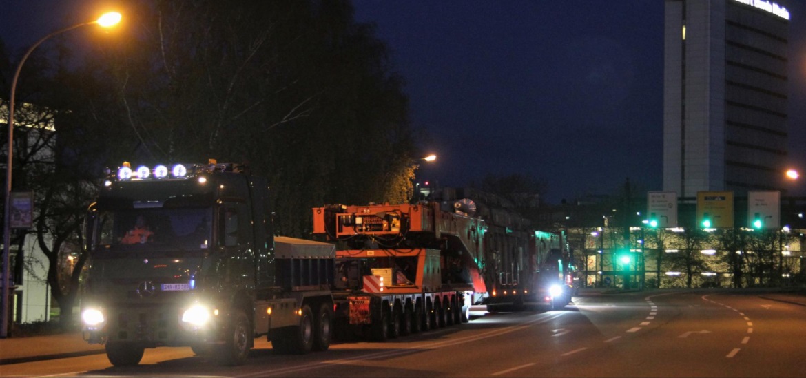 245-ton transformer transported by road and rail from Offenburg to Halle   technology