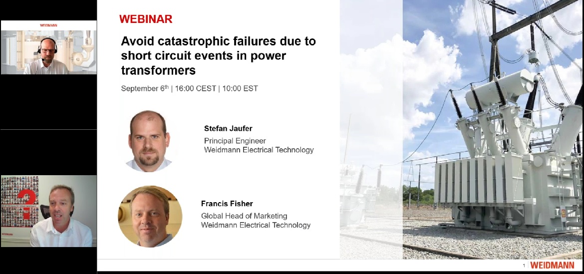 Weidmann Webinar: Avoid Catastrophic Failures due to Short Circuit Events in Power Transformers