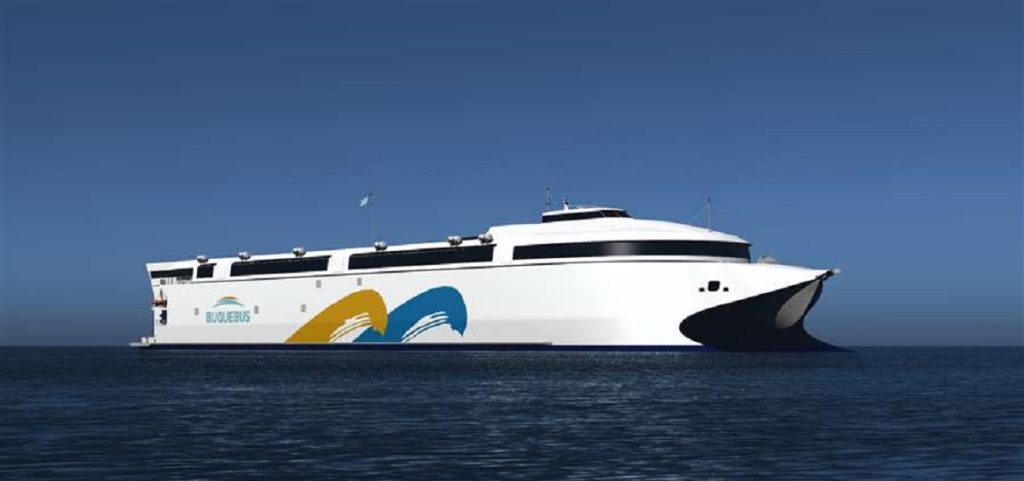 Illustration of Hybrid Propulsion For Ferries